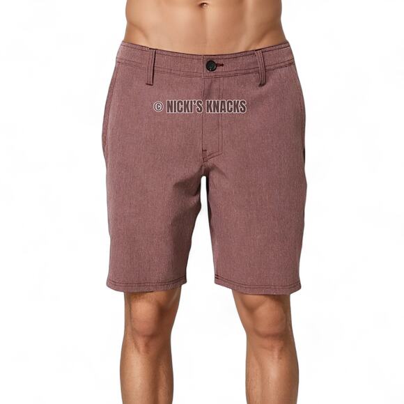 O'Neill Reserve Hybrid Water Shorts Port Red Stretch Swim Trunks Size 30 - Picture 11 of 12